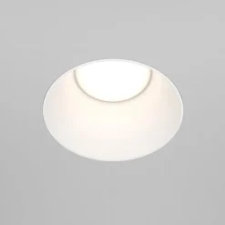 Maytoni innfellingslampe Share, hvit/hvit, Ø 14 cm, aluminium, GU10