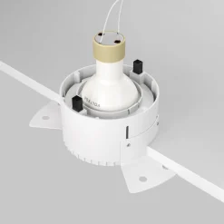 Maytoni innfellingslampe Share, hvit/hvit, Ø 14 cm, aluminium, GU10