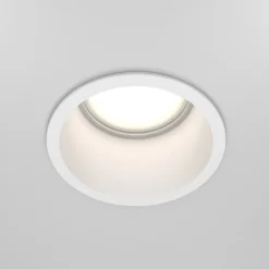 Maytoni innfelt downlight Reif, hvit/hvit, Ø 6,8 cm, aluminium