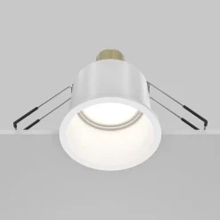 Maytoni innfelt downlight Reif, hvit/hvit, Ø 6,8 cm, aluminium