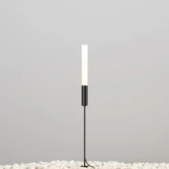 Maytoni LED-gatelampe Flare, 59 cm, jordspyd, grafitt, IP65