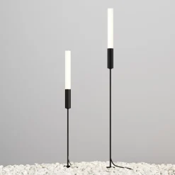 Maytoni LED-gatelampe Flare, 59 cm, jordspyd, grafitt, IP65