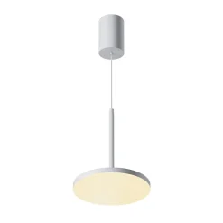 Maytoni LED-hengelampe Plato, hvit, Ø 18,5 cm, aluminium
