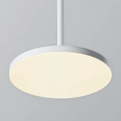 Maytoni LED-hengelampe Plato, hvit, Ø 18,5 cm, aluminium