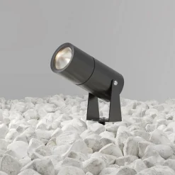 Maytoni LED-spot med jordspyd Bern, grafitt, Ø5,5 cm, 5W, IP65