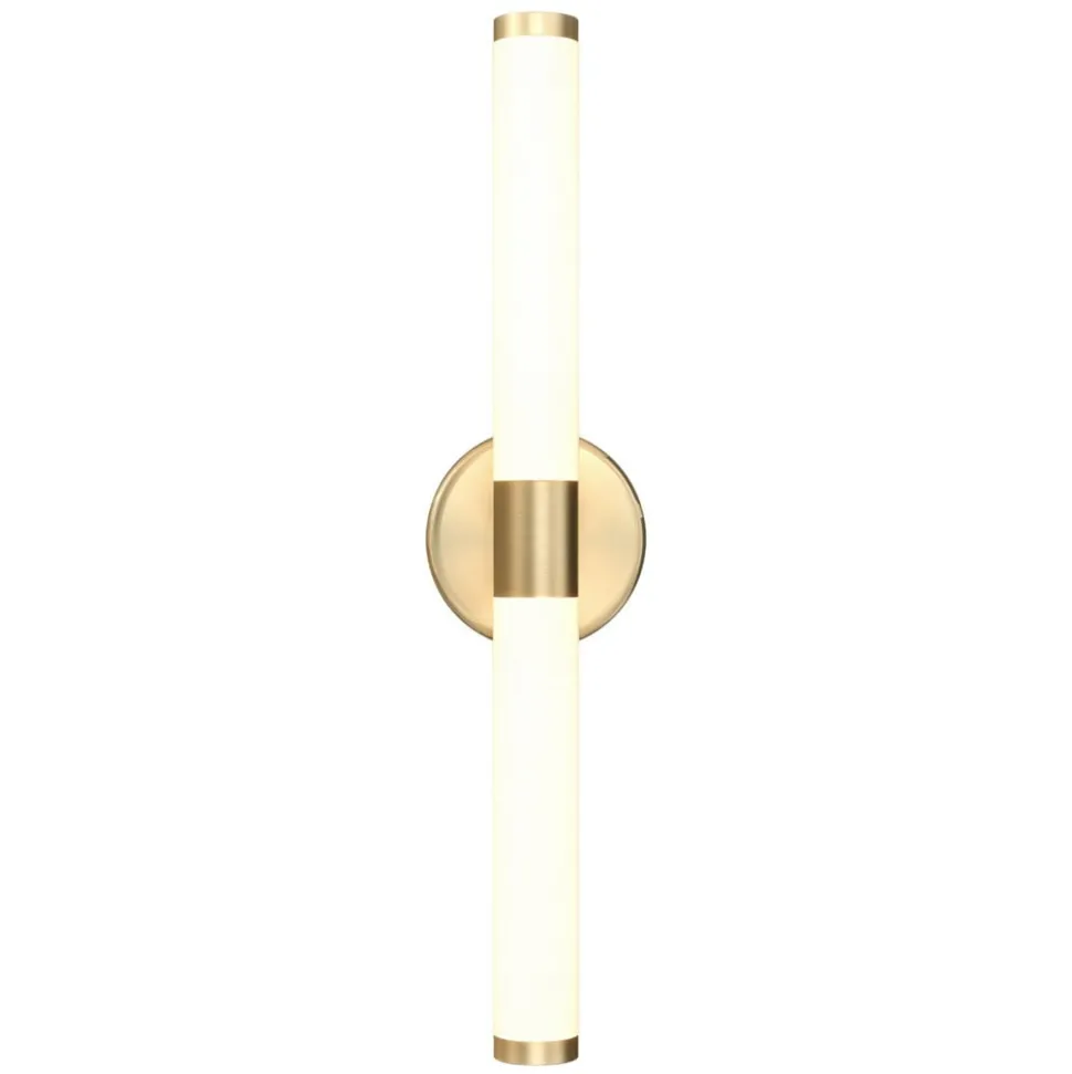 Maytoni LED-vegglampe Axis, gullfarget, høyde 35,6 cm