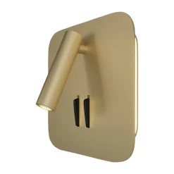 Maytoni los 176 LED-vegglampe, 3 000 K kantet gull