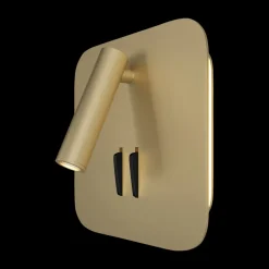 Maytoni los 176 LED-vegglampe, 3 000 K kantet gull