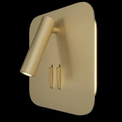 Maytoni los 176 LED-vegglampe, 3 000 K kantet gull