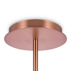 Maytoni lysekrone Erich, messing roséglass/metall, 12 lyskilder.