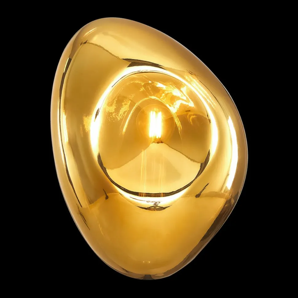 Maytoni Mabell vegglampe av glass, gull