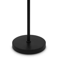 Maytoni Ring gulvlampe med glassskjerm, svart