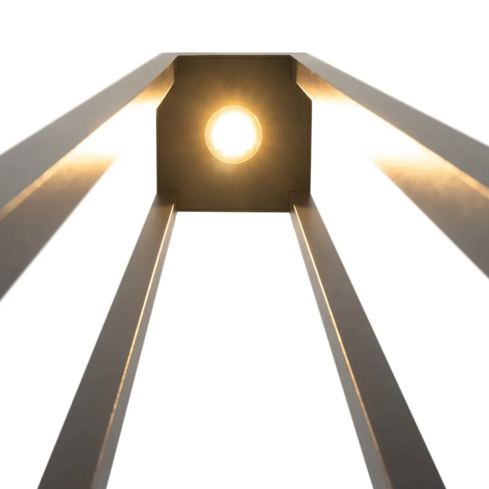 Maytoni utelampe Elbe, høyde 200 cm, grafittfarget