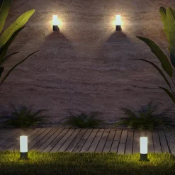 Maytoni Willis sokkellampe, grå