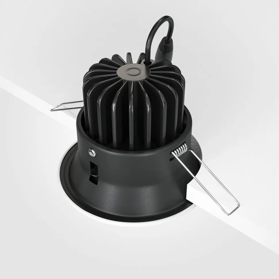 Maytoni Yin LED for innfelt belysning, IP20, 3000K, triac, hvit