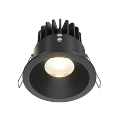 Maytoni Zoom LED innfellingslampe 930 IP65 rund triac, svart