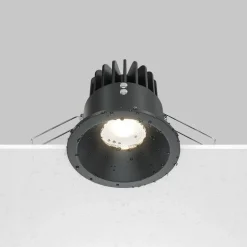 Maytoni Zoom LED innfellingslampe 930 IP65 rund triac, svart