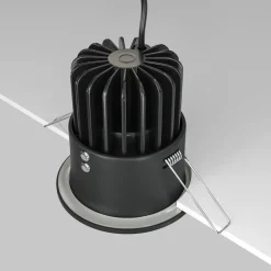 Maytoni Zoom LED innfellingslampe 930 IP65 rund triac, svart