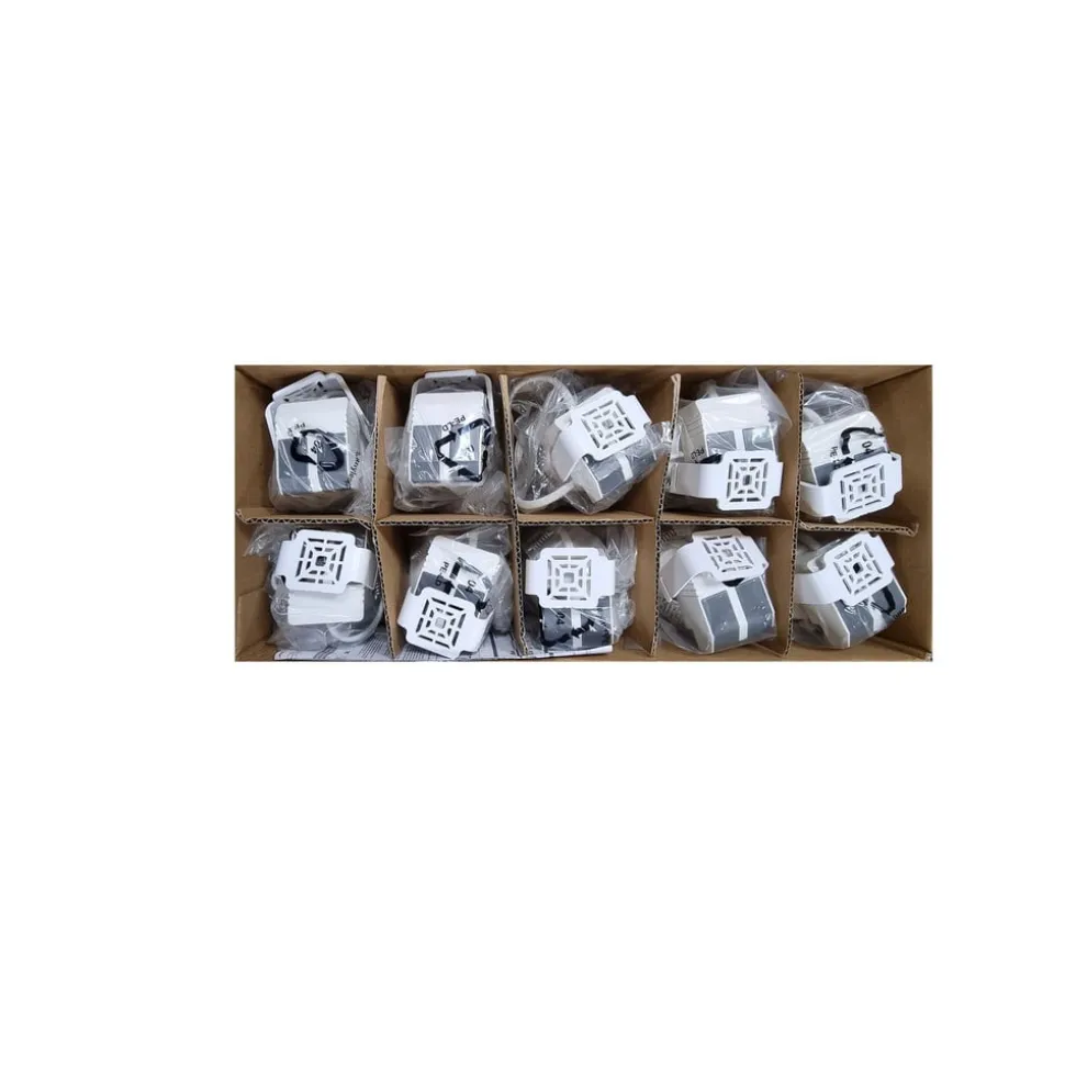 MEGAMAN LED innfellingsspot Tego Slim, 10-pakning, 2800 K, nikkel