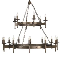 Middelaldersk CROMWELL lysekrone med 18 lys