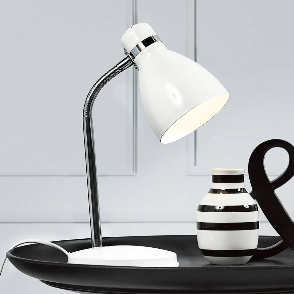 Moderne bordlampe CYCLONE hvit