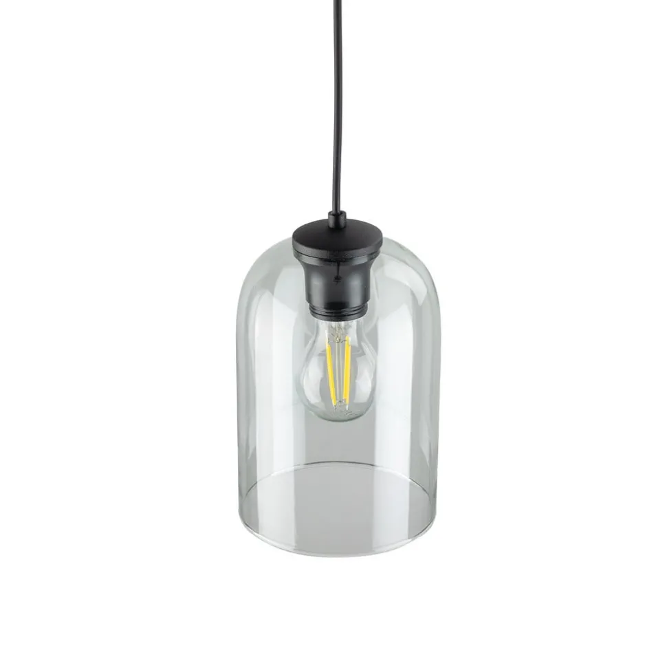 Molly hengelampe, grønn, Ø 14 cm, metall/glass