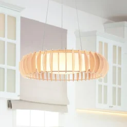 Monte hengelampe, Ø 60 cm, lyst tre, tre, CCT