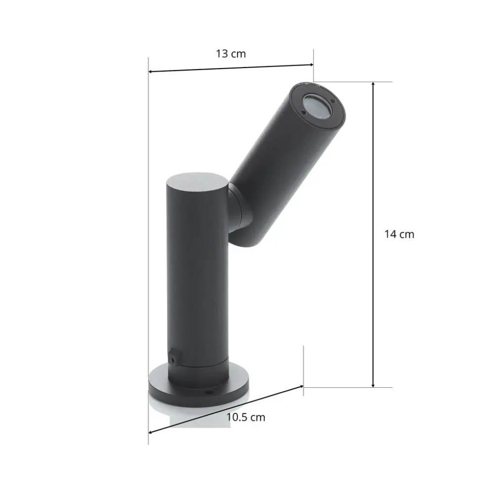 Narea LED-sokkellampe, justerbar, 14 cm