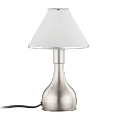 Nattbordlampe Ellen i glass og metall