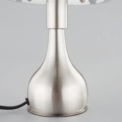 Nattbordlampe Ellen i glass og metall