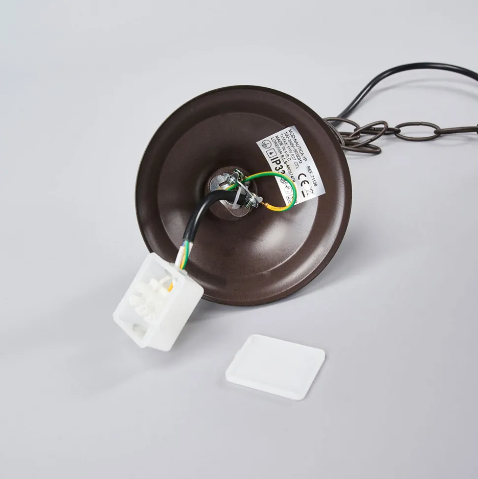 Nautica hengelampe i antikk look 26 cm