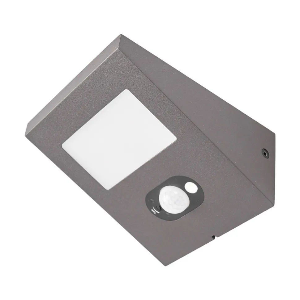 Nedoverlysende vegghengt utelampe Felin, solcelle