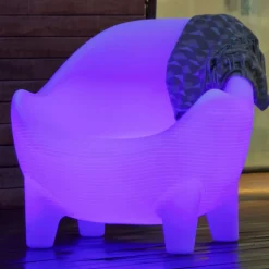 Newgarden Aruba LED lenestol, solcelle + oppladbart batteri