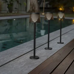 Newgarden Greta LED-solcellelampe, svart