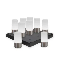 Newgarden LED-bordlampe Maia, grå, IP54, RGBW