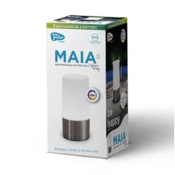 Newgarden LED-bordlampe Maia, grå, IP54, RGBW