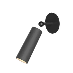 Newgarden LED-vegglampe Roll 4, svart, svingbar