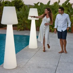 Newgarden Lola LED-gulvlampe, batteri høyde 165 cm