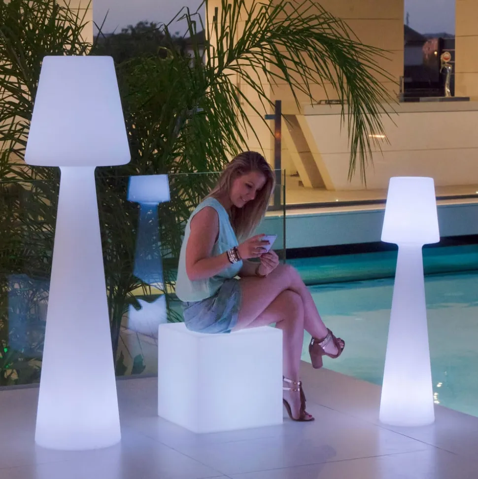 Newgarden Lola LED-gulvlampe, oppladbart batteri, høyde 110 cm