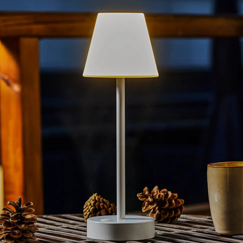 Newgarden Lola Slim LED bordlampe batteri, hvit