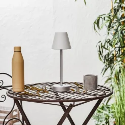 Newgarden Lola Slim LED-bordlampe batteri, grå