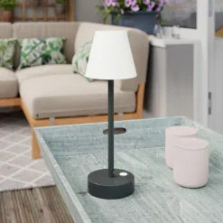 Newgarden Lola Slim LED-bordlampe batteri, antr