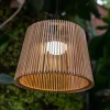 Newgarden Okinawa utendørs LED-pendellampe i bambus