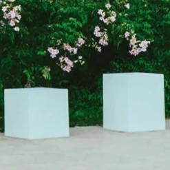 Newgarden solcellelampe Cuby kube, høyde 20 cm