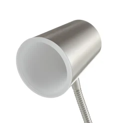 Nikkelfarget LED-bordlampe Narcos