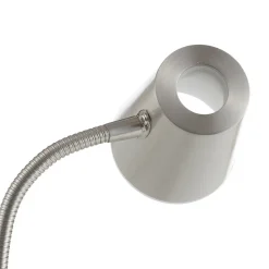 Nikkelfarget LED-bordlampe Narcos