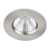 Nikkelfarget LED-downlight Zagros, IP65