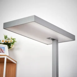 Nora LED kontorgulvlampe, bevegelsessensor, 50 W