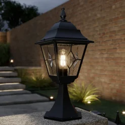 Norfolk sokkellampe, blyholdig glass