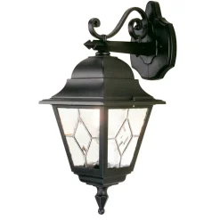 Norfolk utendørs vegglampe, blyholdig glass